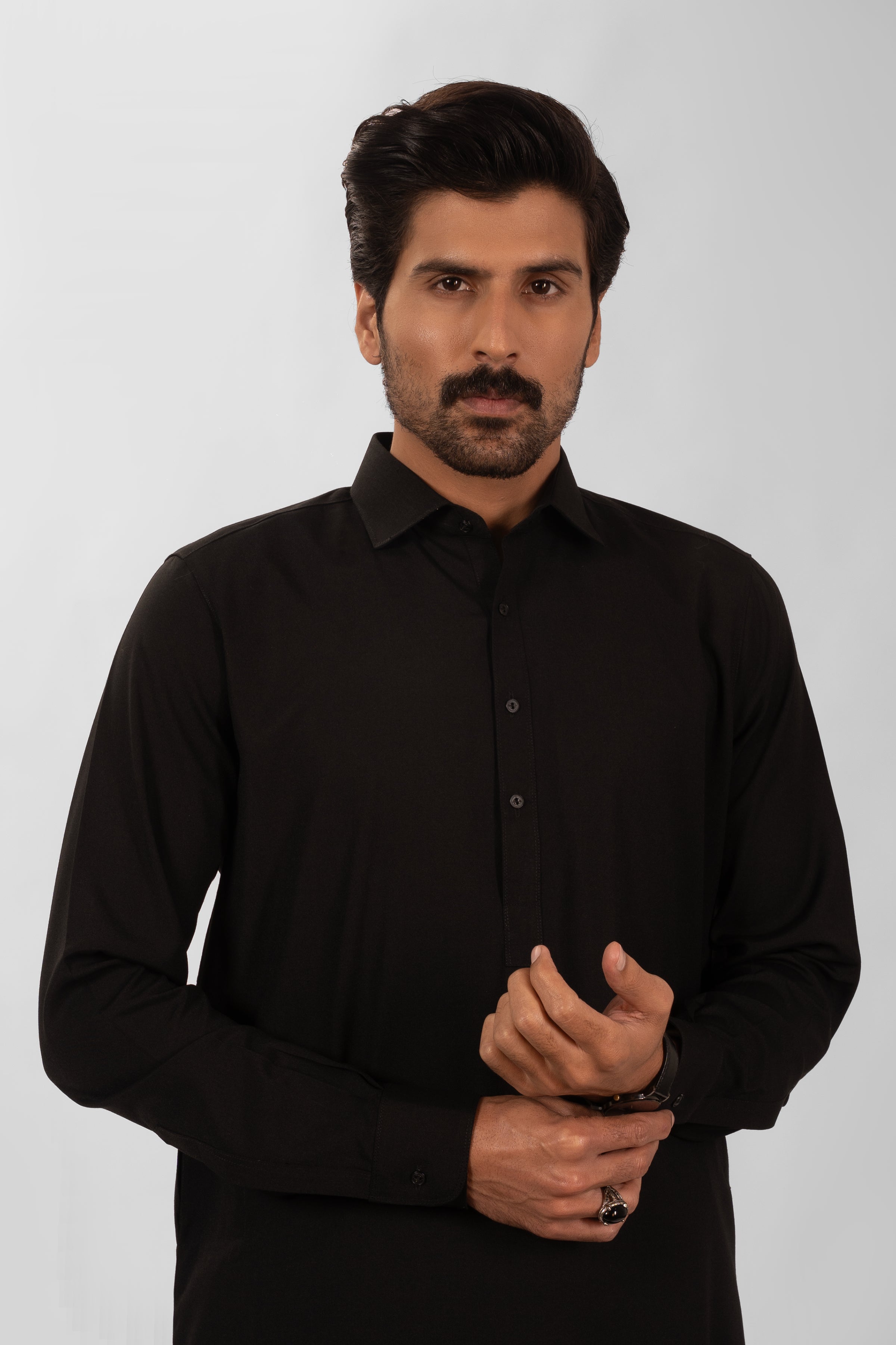 BLACK BLENDED SHALWAR KAMEEZ