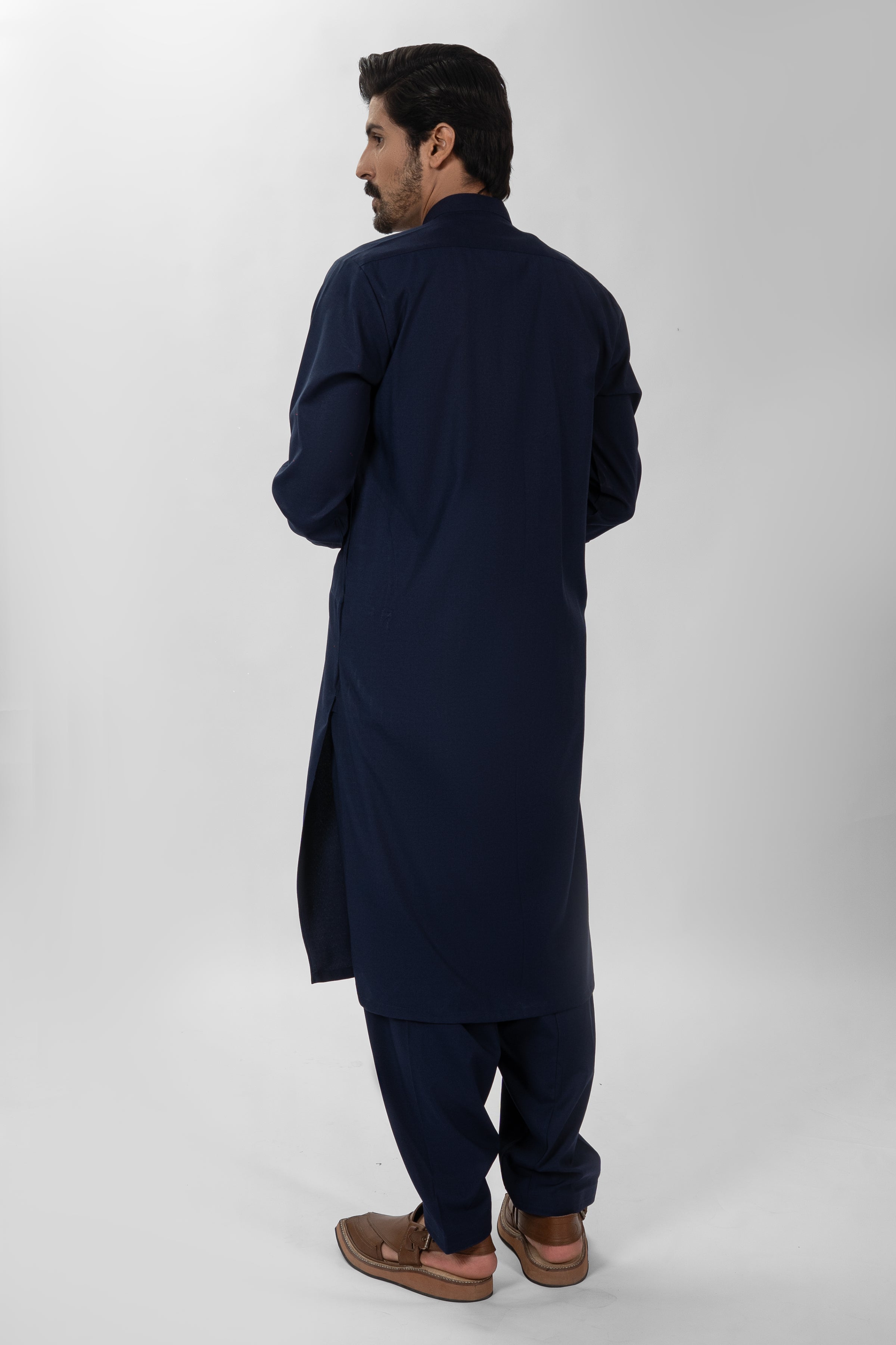 NAVY BLENDED SHALWAR KAMEEZ