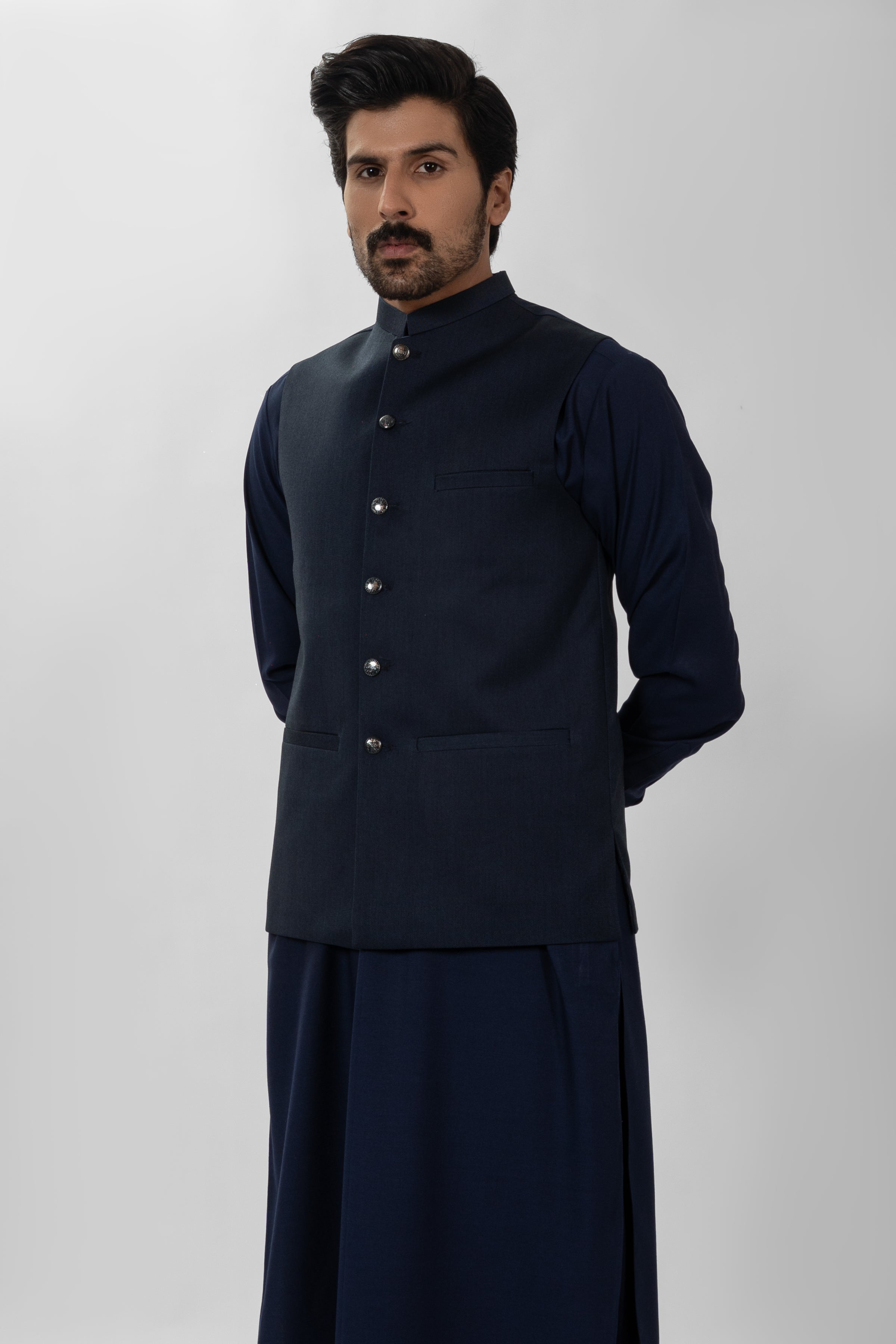 NAVY SUITING WAISTCOAT