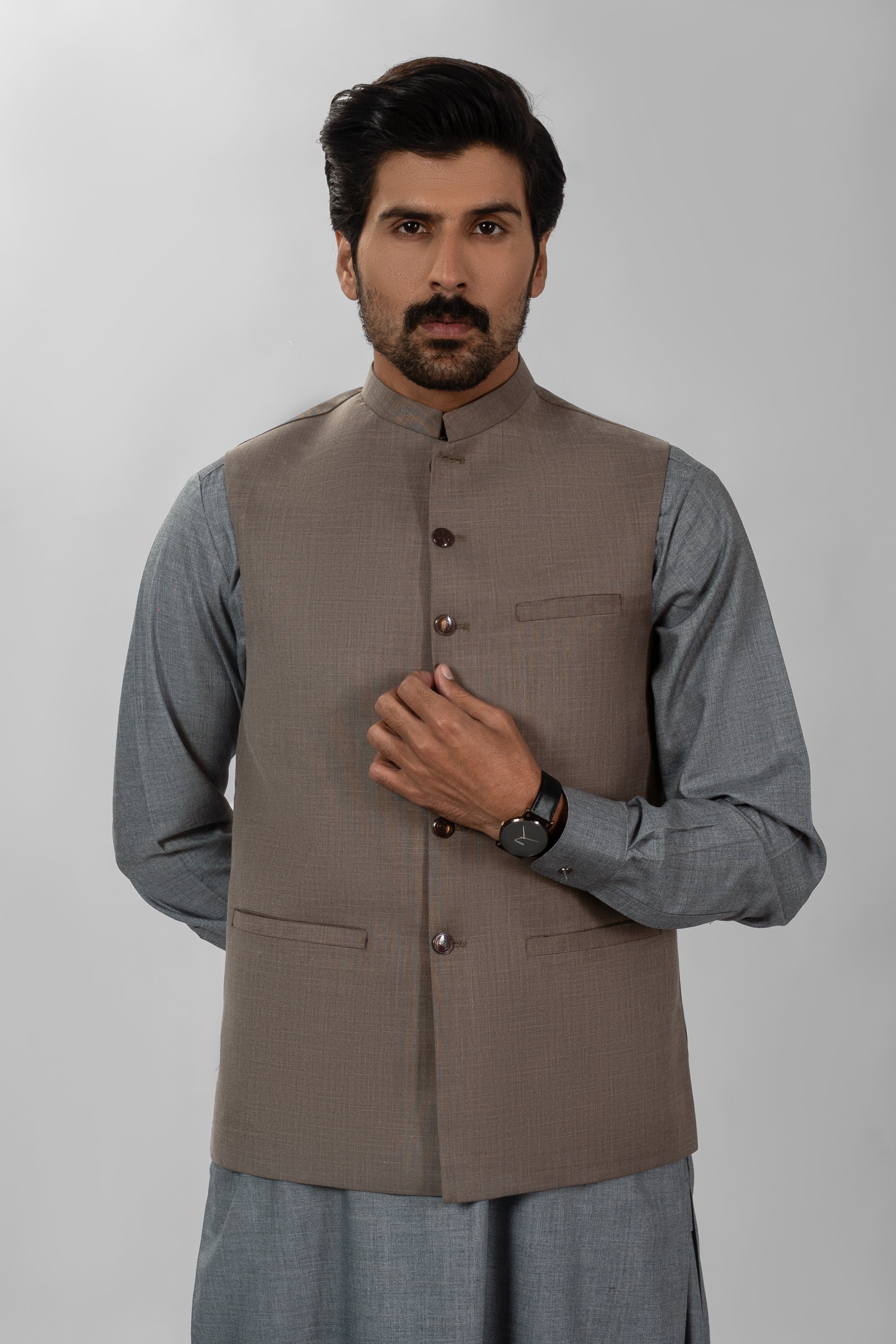 BEIGE SUITING WAISTCOAT