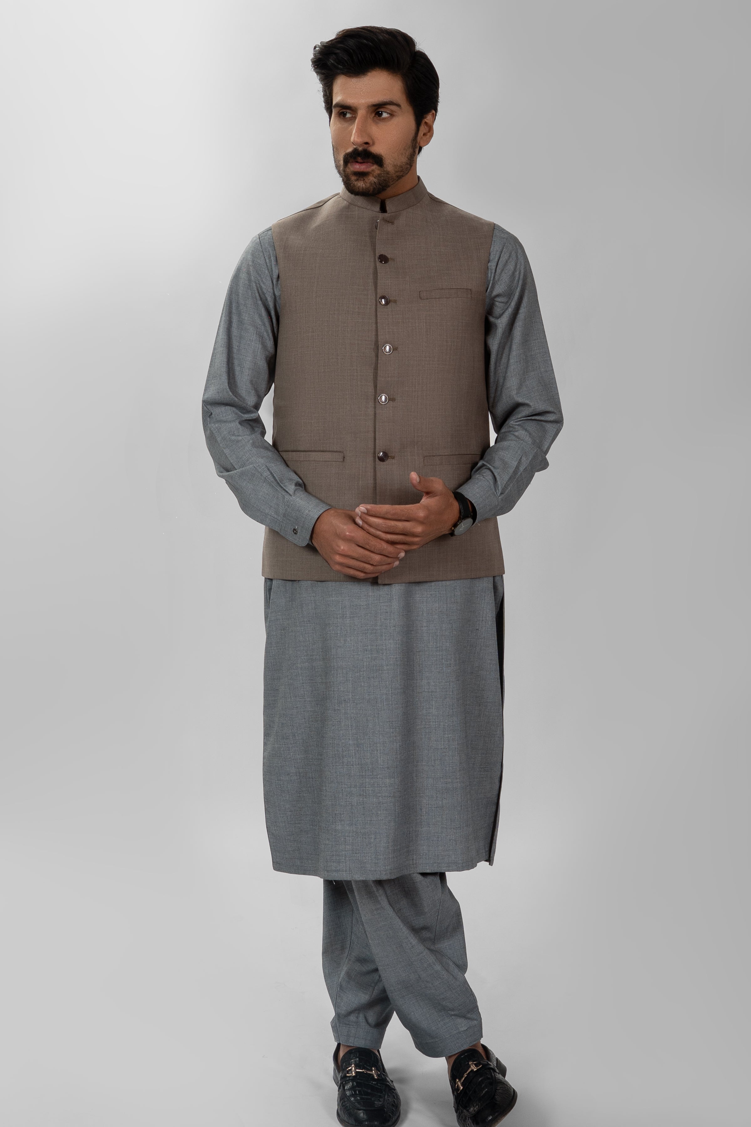 BEIGE SUITING WAISTCOAT