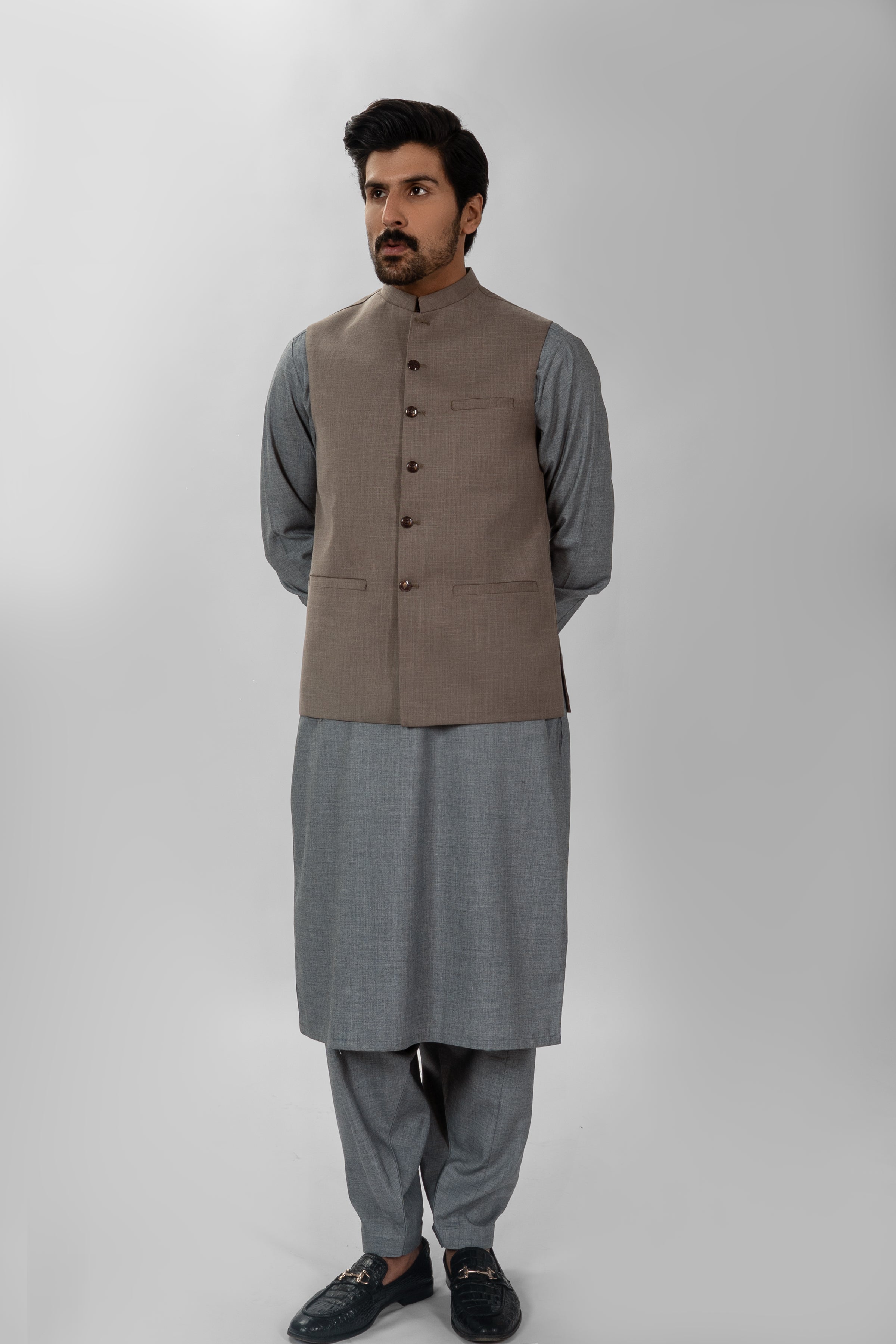 BEIGE SUITING WAISTCOAT