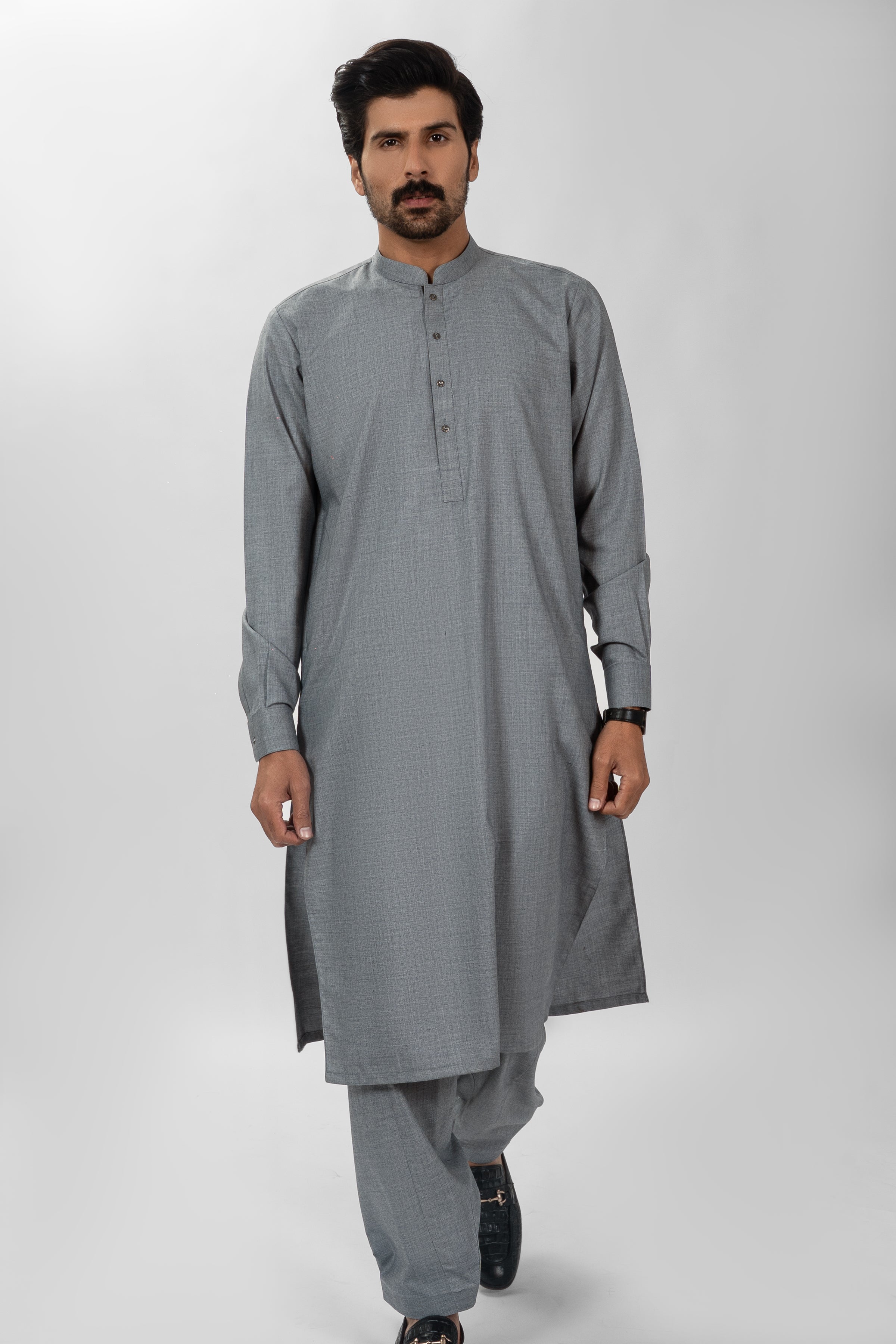 GREY BLENDED SHALWAR KAMEEZ