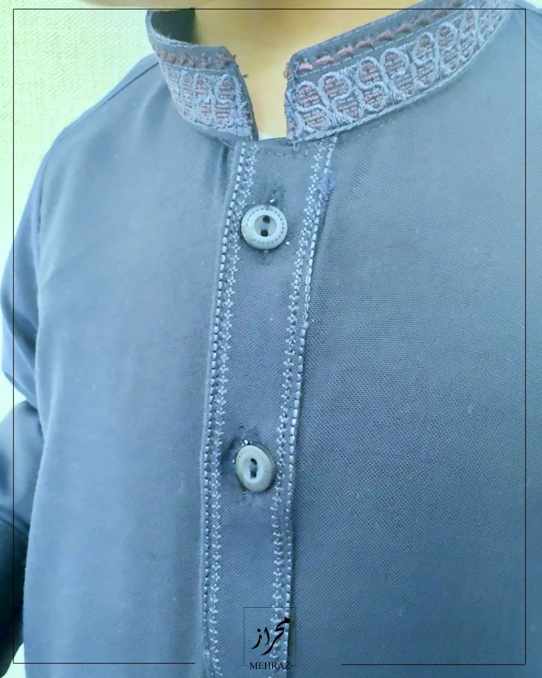 BOYS BLENDED NAVY SHALWAR KAMEEZ