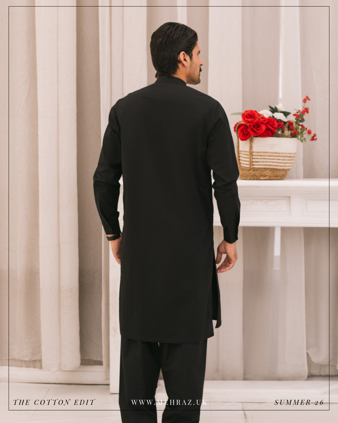 BLACK COTTON SHALWAR KAMEEZ