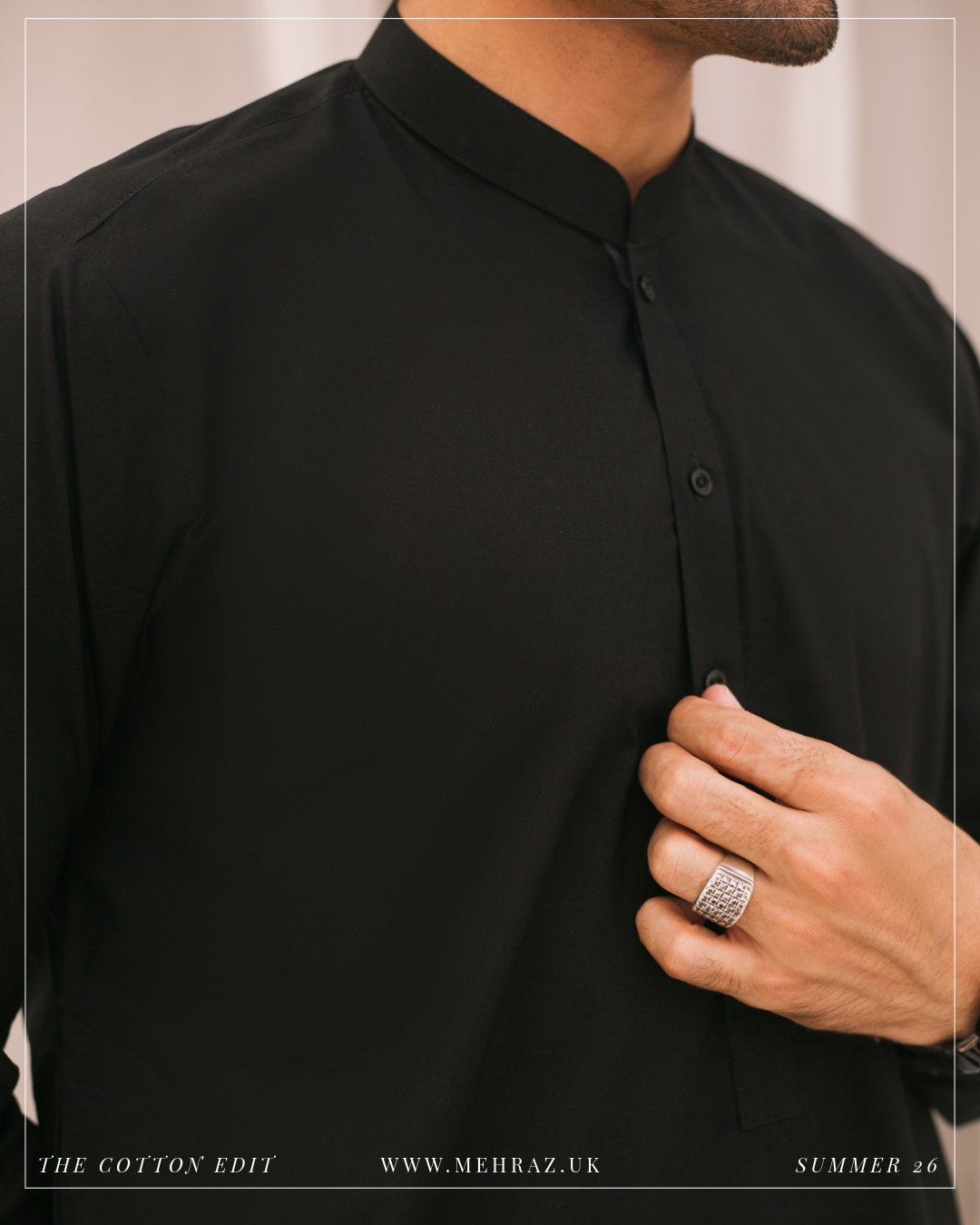 BLACK COTTON SHALWAR KAMEEZ