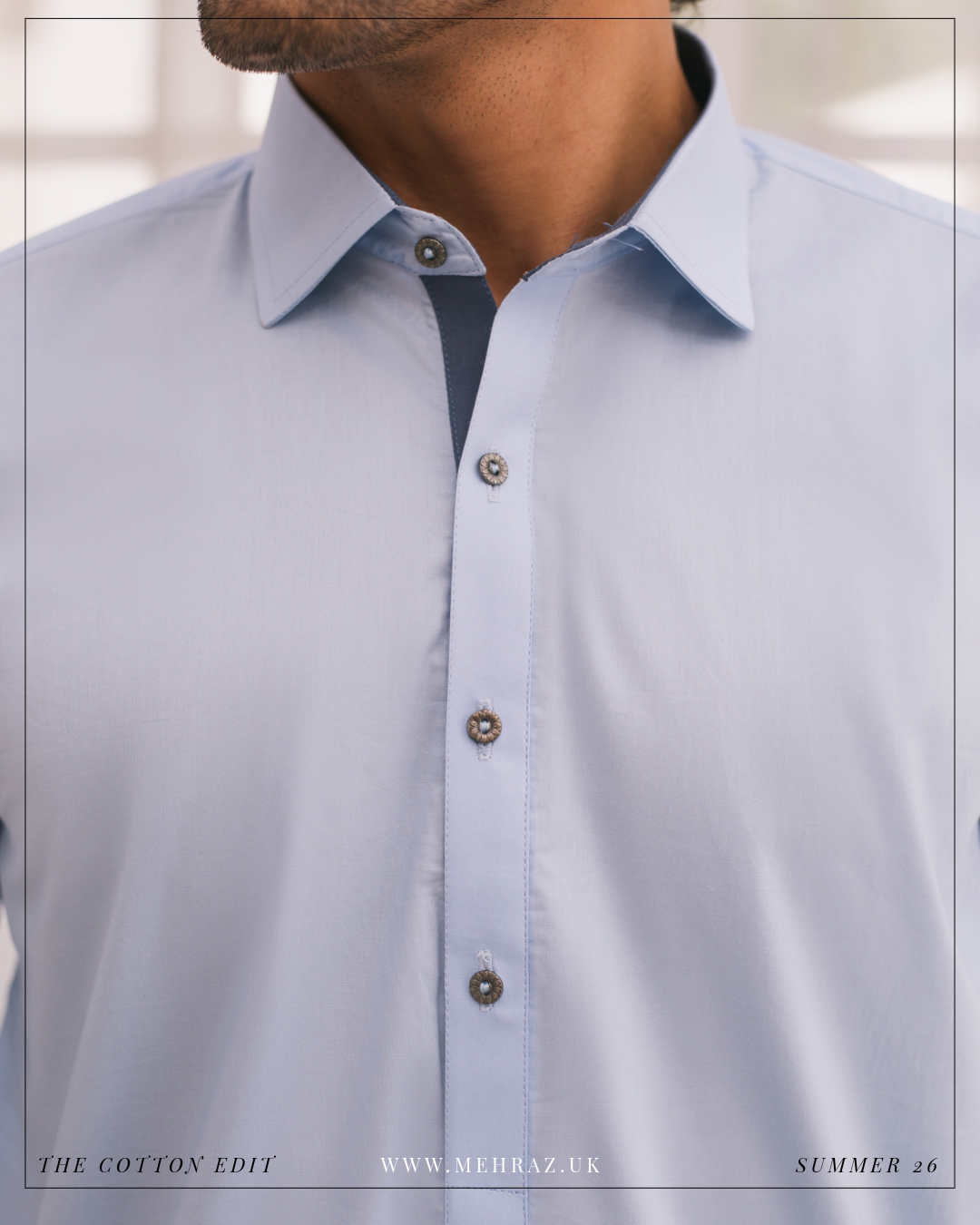 SKY BLUE COTTON SHALWAR KAMEEZ