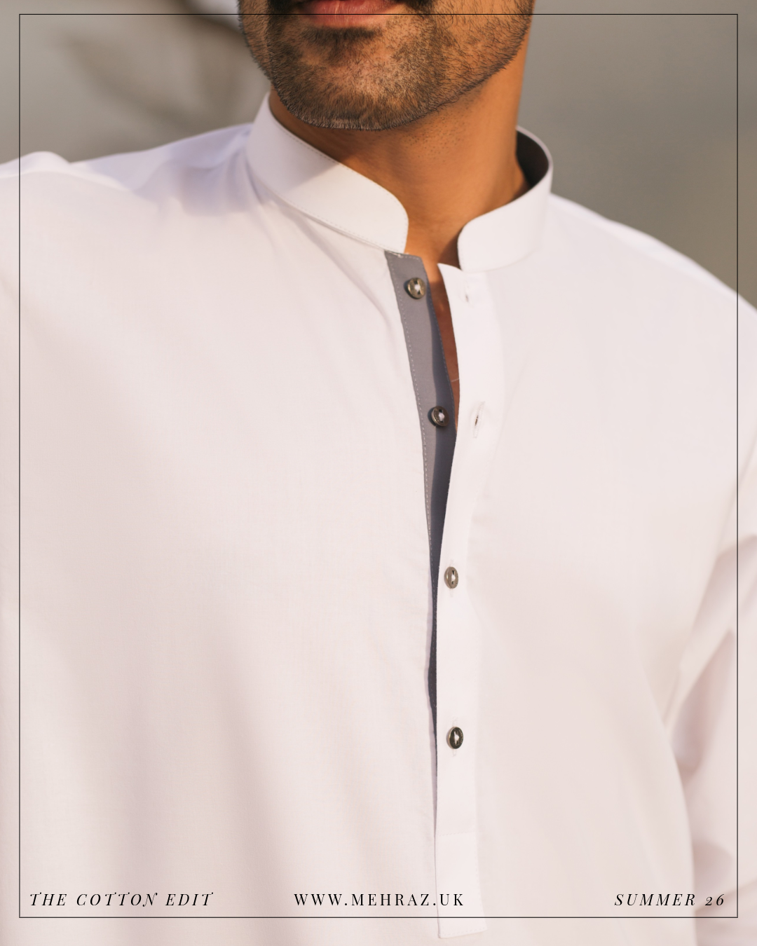 WHITE COTTON SHALWAR KAMEEZ
