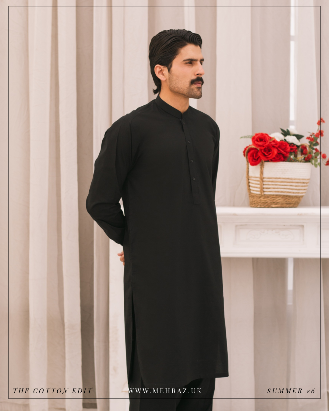 BLACK COTTON SHALWAR KAMEEZ