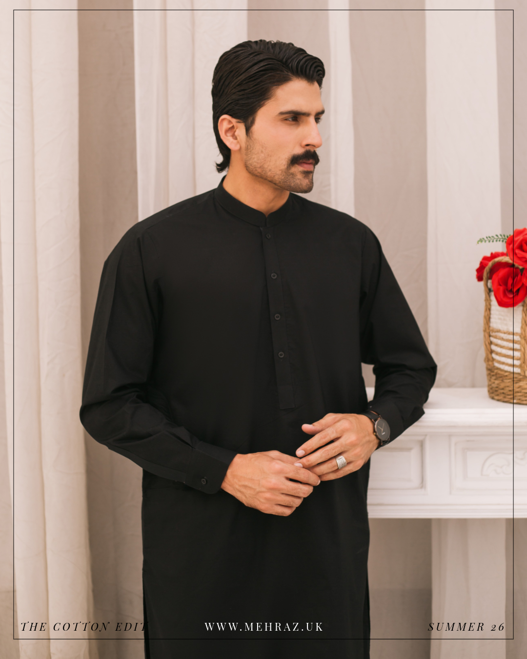 BLACK COTTON SHALWAR KAMEEZ